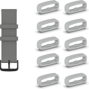 10 Pieces Watch Strap Holder, Galaxy Silicone Strap for Watch, Amazfit Ring Parts for Smartwatch Straps, Garmin Bracelet Replacement