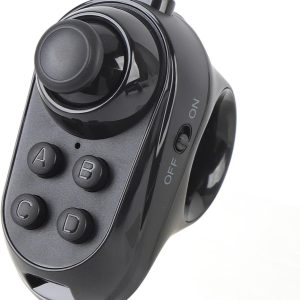 Asixxsix Mando a Distancia Bluetooth VR, Mando Inalámbrico para Videojuegos, para Gafas VR, Tableta, Portátil, Teléfono Inteligente, Selfie, Cambio de Página
