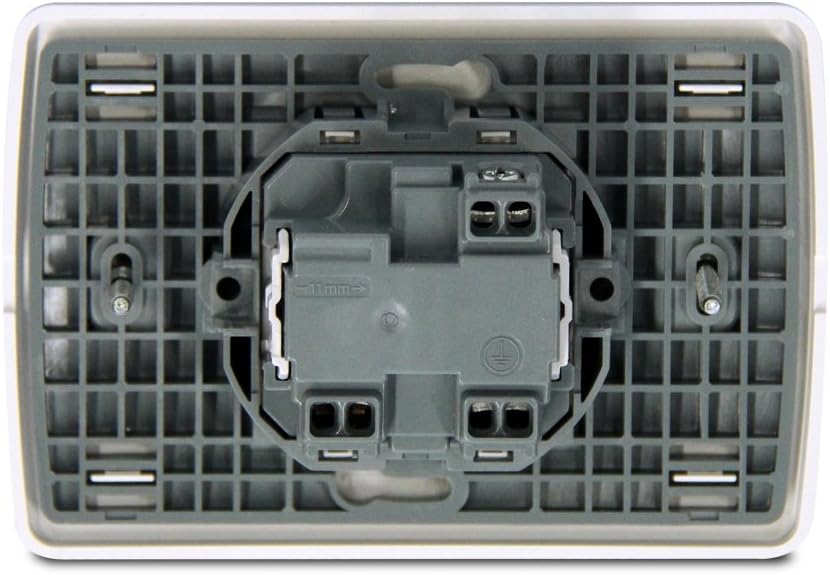 Bticino Plug Cover Complete Piece, Standard, German and Bipolar, White - Image 2