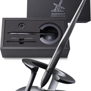 Novium Hoverpen Interstellar: The Black Space Levitating Pen – Futuristic, Premium Design Inspired by Space, Luxury Pen with Schmidt Refills, Gift Idea and Decoration