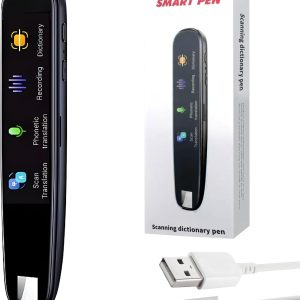 Scan Reader Pen, 112 Languages Portable Scan Translator Pen, Smart Reading Pen, Voice Translator Device, Real Time Scan Reader for