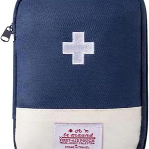 1pcs Portable Travel Medicine Cabinet, First Aid Kit, Empty Medical Bag, Medical Empty, Mini Medical, Mini Vacuum First Aid Kit, Travel Medicine Bag, Blue