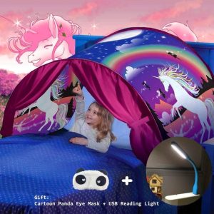 Tent for Bed, Dream Tents, Cool Cushion, Children, Christmas and Birthday Gifts (Unicorn)