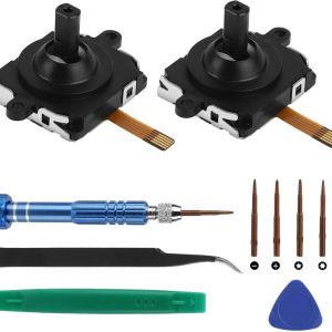 EEEKit 3D Analog Joystick Replacement Repair Kit, Replacement Set for Left/Right VR Lever for Quest 2 Controller