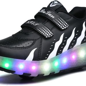 2 in 1 Children’s Shoes with Wheels, Children’s Shoes, Shiny Skates, Skateboard Shoes, Trainers