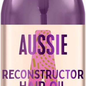 Aussie Reconstructing Hair Oil 100ml Light Oil Increases Shine, Repairs and Moisturizes, Leaves Hair Radiant, Soft and Smooth. CrueltyFree Non-Greasy Formula