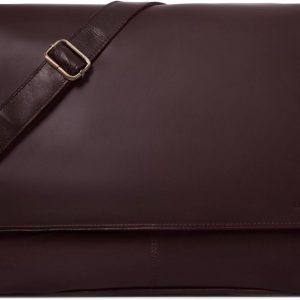 LEABAGS Bag for Men and Women | Laptop Bag 15″ | Genuine Leather | Shoulder Strap Messenger Bag | Work Bag | Teacher Bag