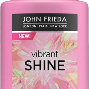 JOHN FRIEDA – Vibrant Shine Spray 3 in 1 250 ml, Thermal Protective Spray for Hair, Detangler and Intense Shine, Conditioner without Rinsing, Enhances Color