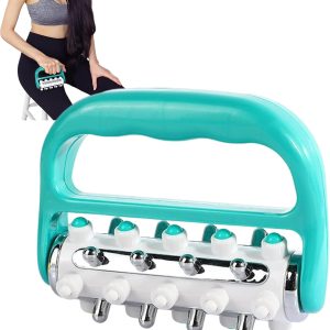 Roller for Thighs and Cellulite – Leg Massager – Portable Deep Tissue Scraper for Neck Shoulders Belly Older Women Home Spa