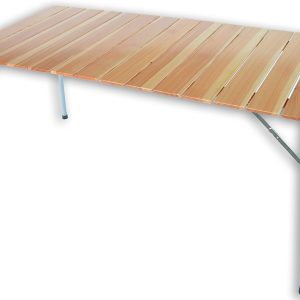 Castelmerlino Outdoor camping table double larch 140x70cm