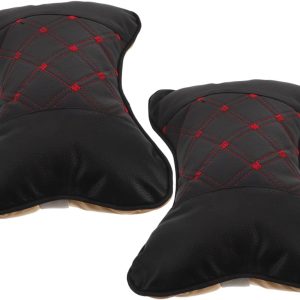2 Pieces Neck Pillow Car Cushion Ergonomic Headrest with PP Cotton Support Soft Neck for Driving and Easy Installation and Comfortable Design