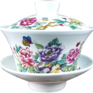 300ml Chinese Gaiwan Traditional Ceramic Tureen Tea Bowl Teaset Accessories