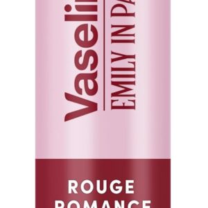 Vaseline LP Color Lip Balm | Emily Rouge Romance | 3g | 24H Hydration with 9% Vaseline | Classic Red Tone