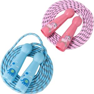 2 Pieces Jump Ropes for Kids, Adjustable Sport Jump Ropes, Jump Rope Accessories for Boys and Girls, Comfortable Grip Handles, Sports & Fitness Equipment