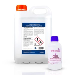 Hydro Alcoholic Gel Hand Sanitizer Without Rinse 5 Litres + Free Bottle 120 ml