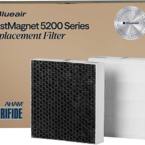 BLUEAIR DustMagnet 5200 Series ComboFilter, Genuine Replacement Filter for DustMagnet 5240i, 5210i Home Air Purifiers for Dust, Virus, Bacteria, Smoke and Allergies