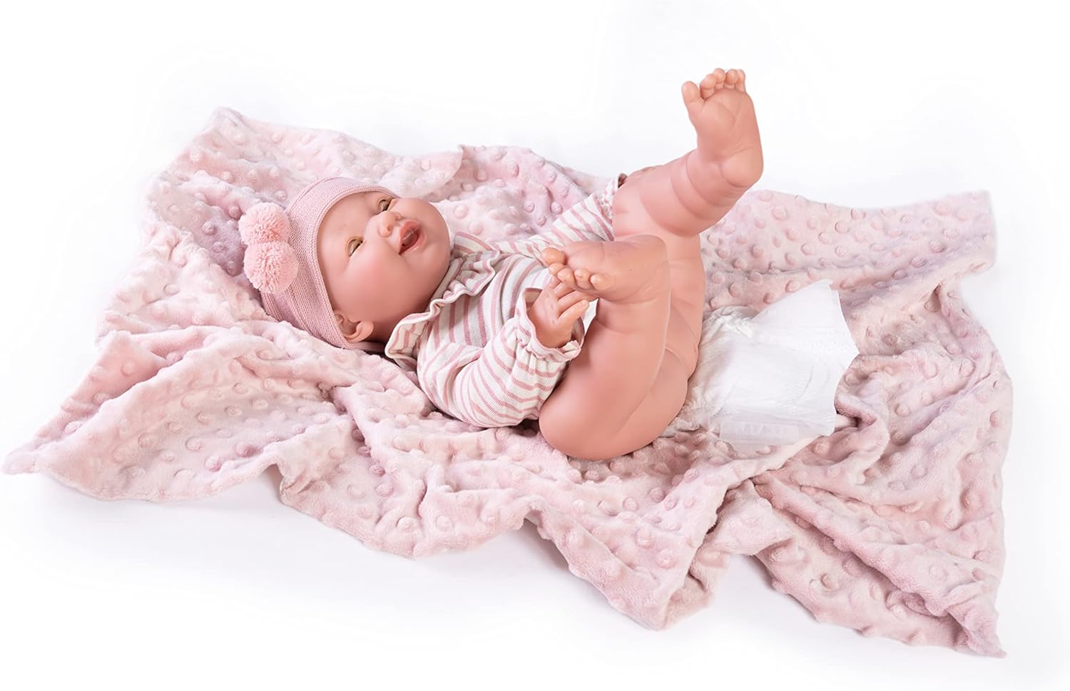Antonio Juan Dolls - Newborn MIA Pees with Blanket - Image 4