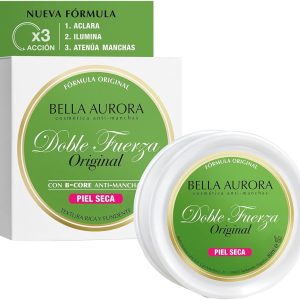 Bella Aurora Anti-Stain Cream Classic Dry Skin, 30 ml | Facial Stain Remover, Elbows and Knees | Detigmenting Facial Blemishes Skin | Double Strength
