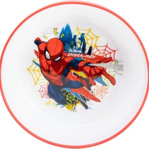 Spiderman Reusable Two-Tone Children’s Bowl with Non-Slip Base