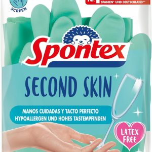 Spontex 452856 Second Skin Gloves, Size Small 6, Pack of 2