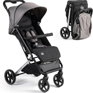 MS BabyWorld – Keo – Lightweight Pushchair up to 22 kg | Extendable Canopy | Folded Book Style | Ultralight and Compact | Large Wheels