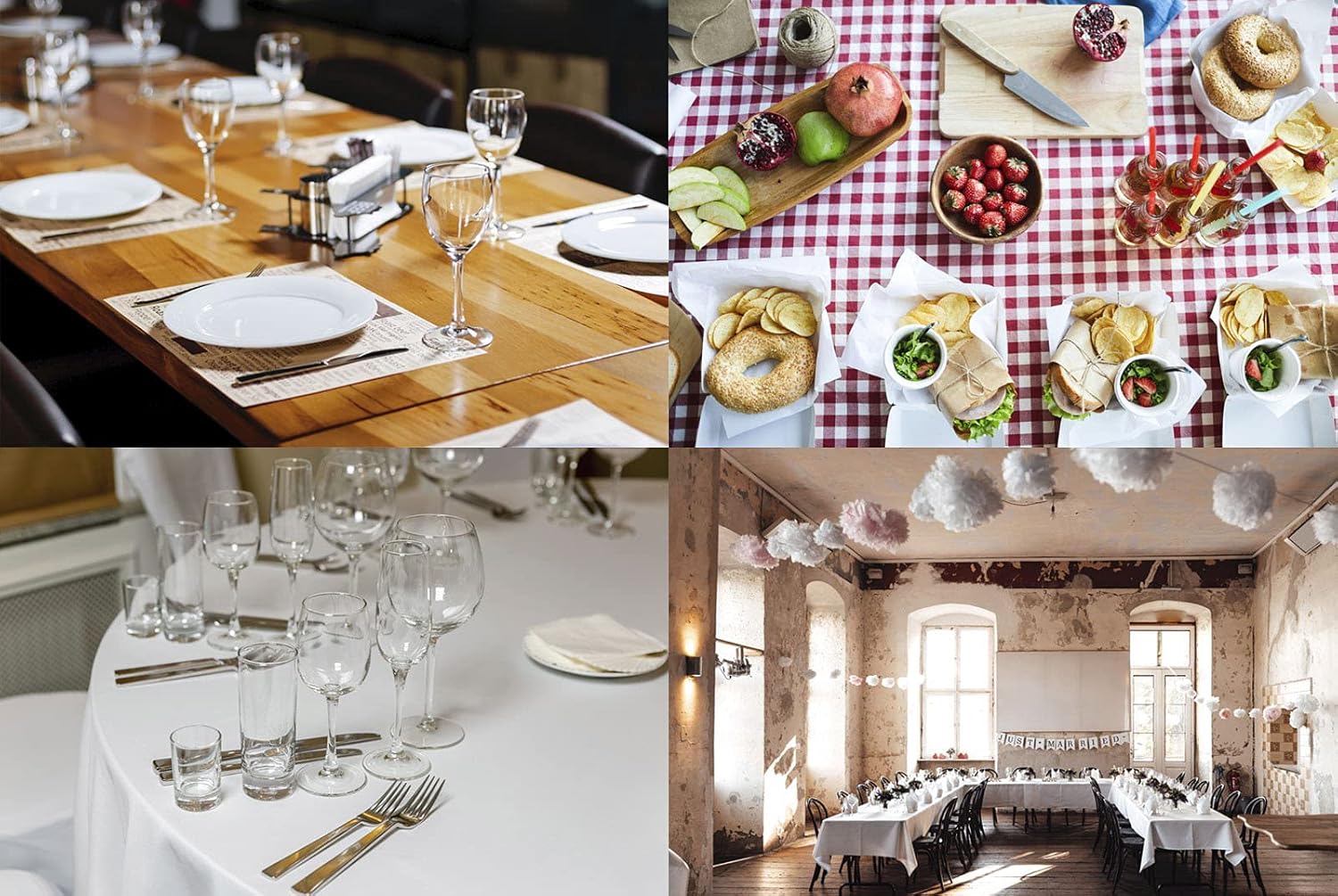 Set of 100 Disposable Placemats (30 x 40 cm), Black - Image 4