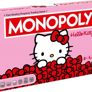 Winning Moves Hello Kitty Monopoly Board Game optimal for 2-6 players and makes a great gift for fans ages 8 and up