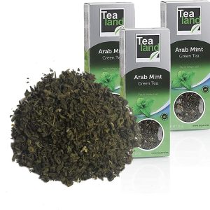 Tealand | Arabic Mint Green Tea, Loose Leaf | Marrakech Brown Tea Pack Bulk | 3 x 100g