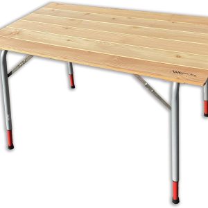 CASTELMERLINO 028T Camping Table cm 100×60 with Adjustable Legs