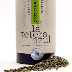 La Teapot Blue Premium Gunpowder Green Tea with Peppermint, Moroccan Arabic Green Tea, 6 oz Bulk Canister for 68 Infusions.