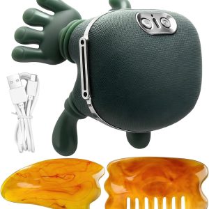 Masajeador Cervical Y Espalda, Masajeador Cuello, Masajea-dor Hombros Con Calor, Relajador Muscular, Con Calor, 2 Tabla De Raspado, Masajeadors Manos, Masajeadors Cuello Y Cervicales