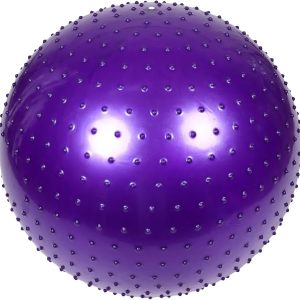 STOBAZA Anti-explosion Yoga Spikes Ball 65 cm, 900 G, Pilates Ball for Sensory Training and Touch Massage, Portable Exercise Ball for Gym and Home