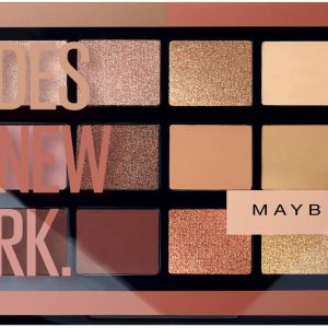 Maybelline New York Paleta de sombras de ojos Nudes Of New York de 16 tonos