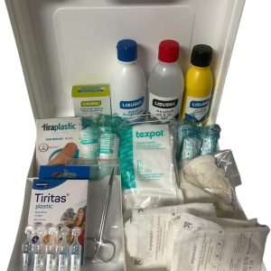 Sumedtec – Medicine Box Case Medium First Aid with Double Security Lock, Survival Kit, Military for Car, Home, Work, Camping, Hiking, Travel, with Antiseptic