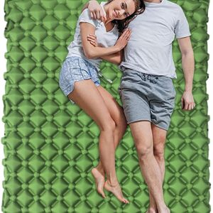Colchoneta De Camping – Colchoneta Doble para Dormir con Bomba De Aire Integrada En El Pie,Equipo Portátil para Senderismo Trekking Acampada Aire Libre Viajes