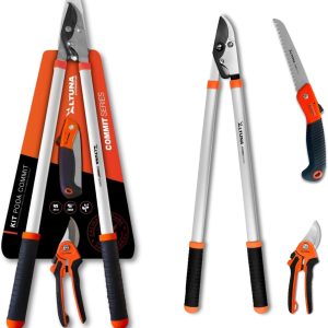 Altuna – Pruning Kit – Includes 2 Hand Pruning Shears + 1 Hand Garden Scissors + Folding Saw with Japanese Serrated – Your Ideal Pack to Have Your Perfect Garden – Ideal as a Gift