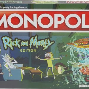 Hasbro Gaming Monopoly: Rick and Morty Edition – Cartoon Board Game for Families and Teens Ages 17+, Includes Collectible Monopoly Tokens (Amazon Exclusive)