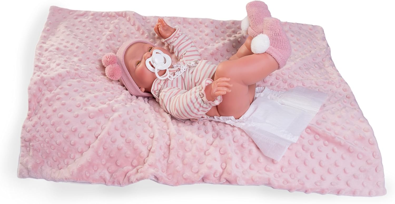 Antonio Juan Dolls - Newborn MIA Pees with Blanket - Image 2