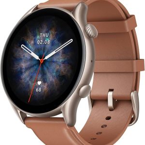 Amazfit GTR 3 Pro Sports Smartwatch 1.45″ AMOLED Display Heart Rate Sleep Stress SpO2 Monitoring 150+ Sports Modes GPS Calls Bluetooth Music Control Alexa Brown