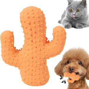 Genérico Puppy Chew Toys – Cactus Squeaky Dog Toys | Pet Chew Toys to Clean Teeth and Protect Oral Health of Dogs and Puppies