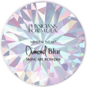 Physicians Formula Mineral Wear Diamond Blur Skincare Powder, Makeup Setting Powder with Vitamin E, Long Lasting Translucent Powder, with Pore Minimizing Effect, Matte Finish