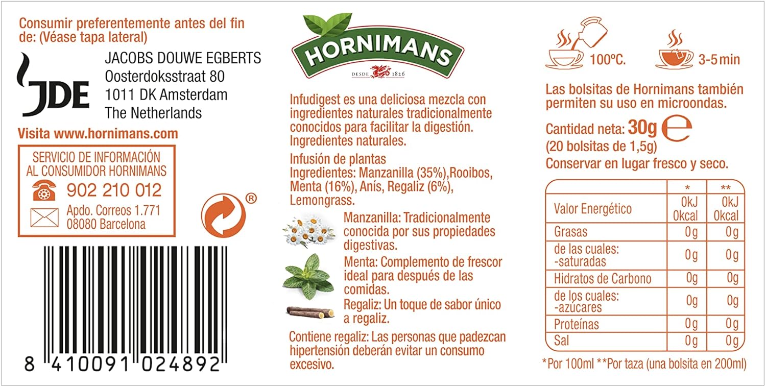 Hornimans InfuDigest Infusion 20 Bags - Image 2