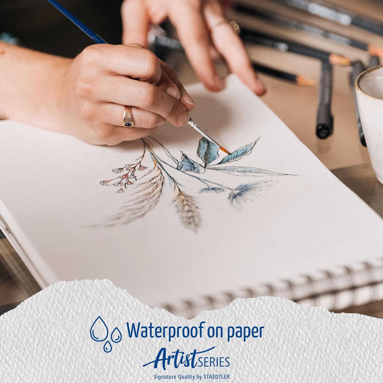 Staedtler 308 SB6P, Fineliner Pigment Liner, Case of 6, Black - Image 14