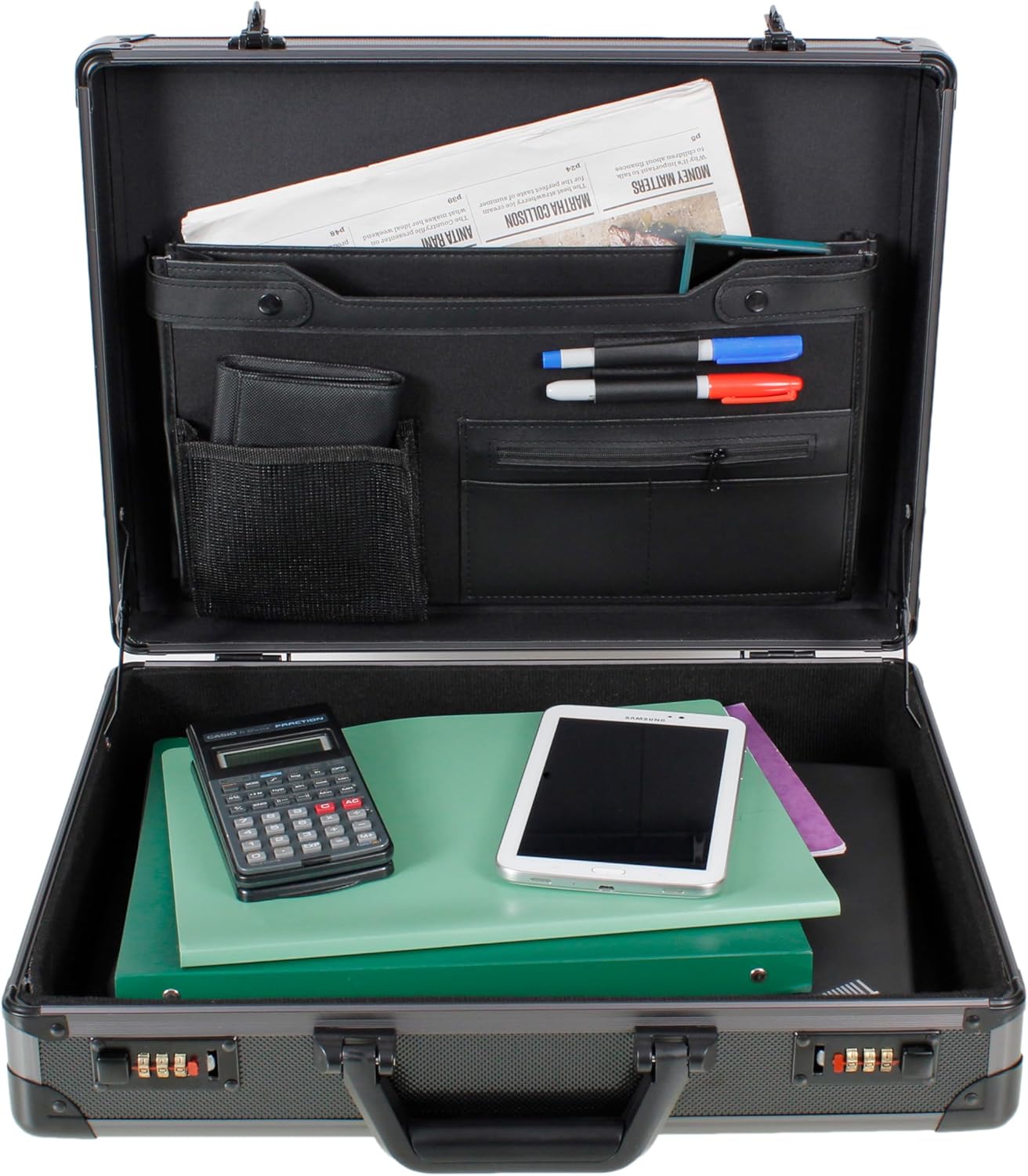 Aluminum Briefcase Business Office Travel Work Laptop Briefcase - Image 2