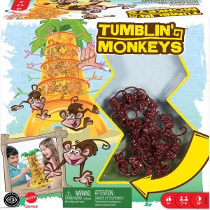 Mattel Games Crazy Monkeys, Board Games for kids +5 years, 2-4 Players, games from Approximately 30 min (52563)