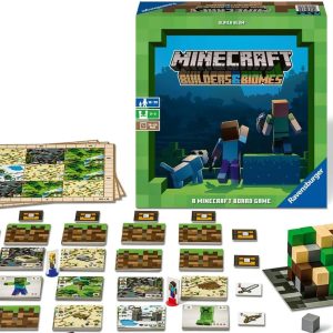 Ravensburger – Minecraft Builders & Biomes | Board Games | Board Games Kids 10 Years | 2-4 Players | Original Gift Child 10 Years | Minecraf | Father’s Day Gift