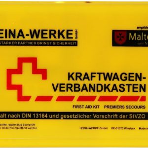 Leina 10060 First Aid Kit for Star II Motor Vehicles, Yellow/Black/Red