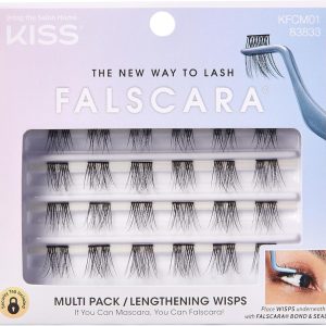 KISS 1-kfcm01c Falscara Wisps Applicator For Fringe System, Color Multipack 01