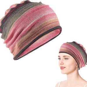 1 x Women Beanie Soft Slouchy Beanie Unisex Slouchy Beanie Sports Hat Sleep Cap Chemo Sleep Caps Sleep Caps Soft Winter Cover for Men Women Yoga, No., 42