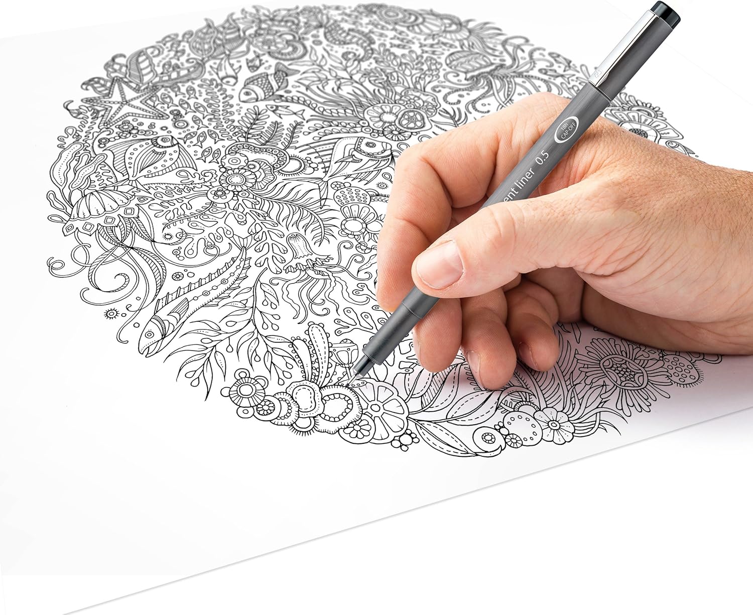 Staedtler 308 SB6P, Fineliner Pigment Liner, Case of 6, Black - Image 6